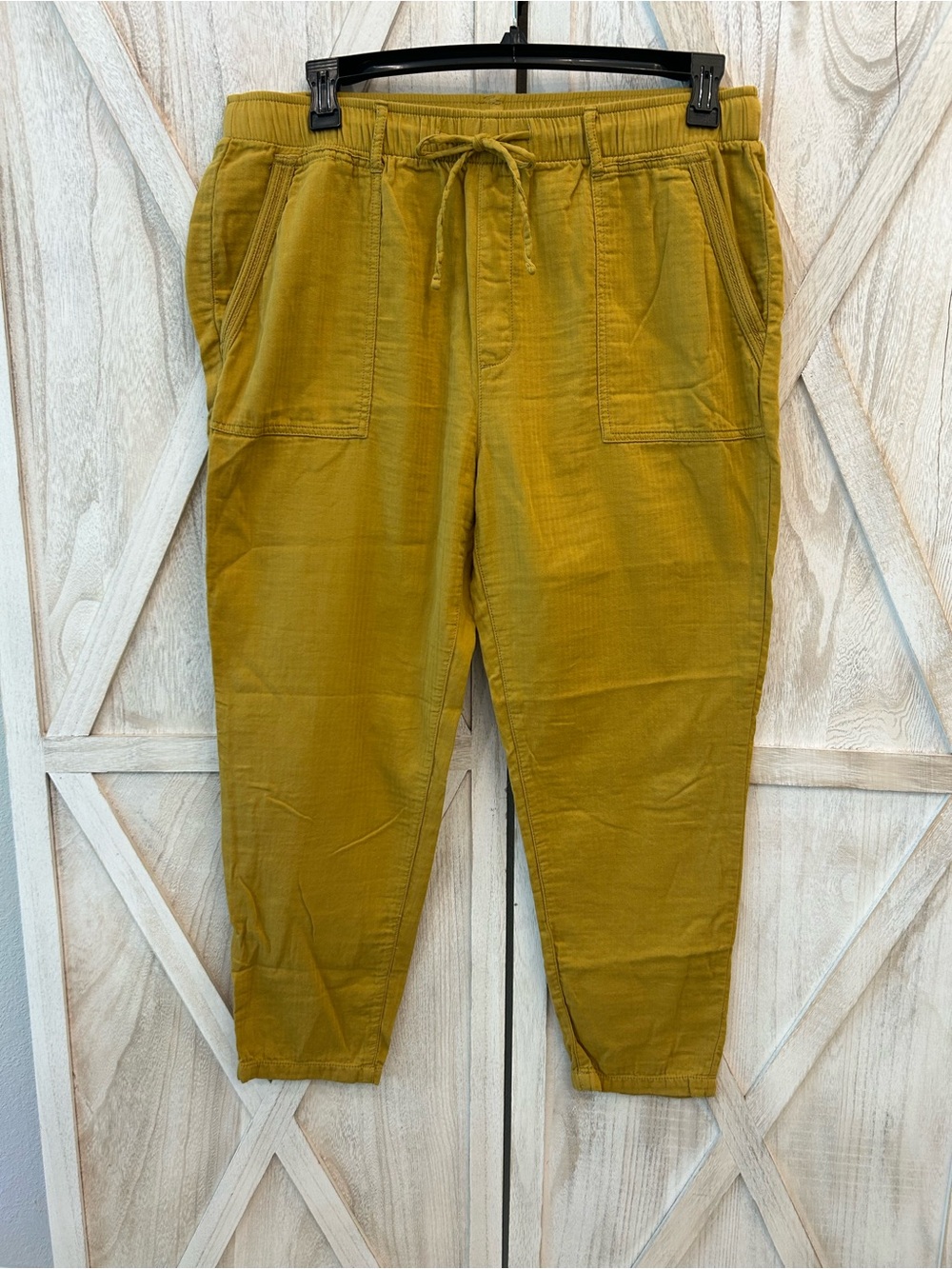 Old Navy Mustard Yellow Drawstring Trousers